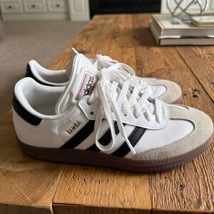 Adidas Samba White and Black Sneakers
